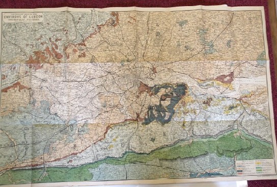 Image for Reynolds Map of the Environs of London Geologically Coloured