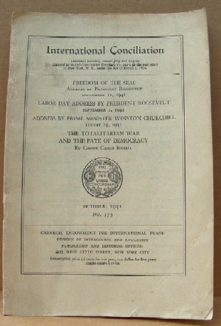 Image for International Conciliation October 1941 No 373