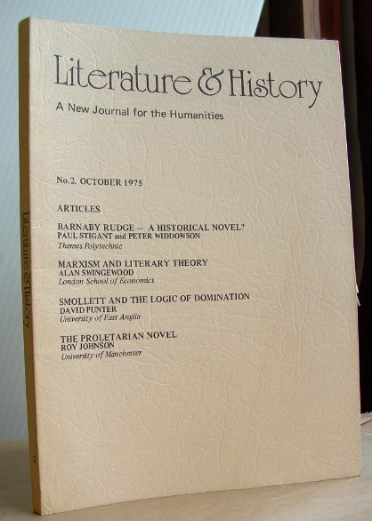 Image for Literature and History a New Journal for the Humanities