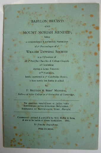 Image for Babylon Bruis'd and Mount Moriah Mended